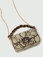 Load image into Gallery viewer, stone python print bag
