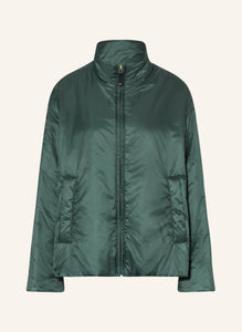 dark green short padded jacket