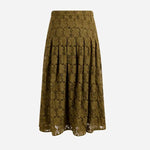 Load image into Gallery viewer, Lace midi skirt - Kaki
