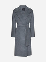 Load image into Gallery viewer, medium grey pure wool coat
