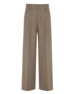 Load image into Gallery viewer, tortora wide trousers with pleats
