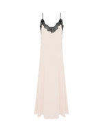 Carregar imagem no visualizador da galeria, cream long dress with lace insert
