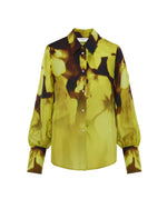 Load image into Gallery viewer, lime silk shirt
