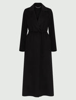 Load image into Gallery viewer, black belted coat
