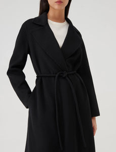 black belted coat