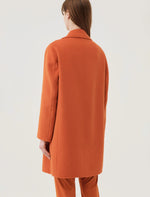 Carregar imagem no visualizador da galeria, pumpkin single-breasted coat
