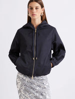 Load image into Gallery viewer, Light water-repellent twill raincoat - NAVY
