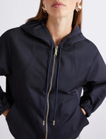Load image into Gallery viewer, Light water-repellent twill raincoat - NAVY
