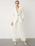 Load image into Gallery viewer, wool white crepe blazer

