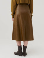 Carregar imagem no visualizador da galeria, olive flared skirt
