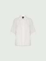 Load image into Gallery viewer, wool white satin blouse
