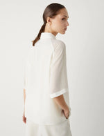 Carregar imagem no visualizador da galeria, wool white satin blouse
