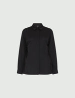 Load image into Gallery viewer, black satin shirt
