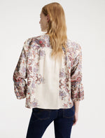 Load image into Gallery viewer, cream Printed satin shirt
