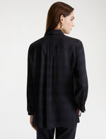 Load image into Gallery viewer, navy Printed twill shirt
