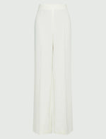 Carregar imagem no visualizador da galeria, wool white wide-leg trousers
