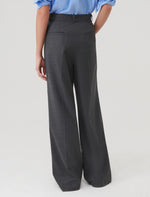 Load image into Gallery viewer, grey wide-leg trousers
