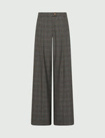 Load image into Gallery viewer, grey Straight-leg darted trousers
