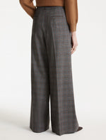 Load image into Gallery viewer, grey Straight-leg darted trousers

