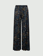 Load image into Gallery viewer, navy printed twill trousers
