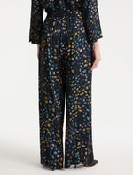 Load image into Gallery viewer, navy printed twill trousers
