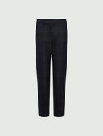Load image into Gallery viewer, navy Stretch Trousers with Ankle Slits

