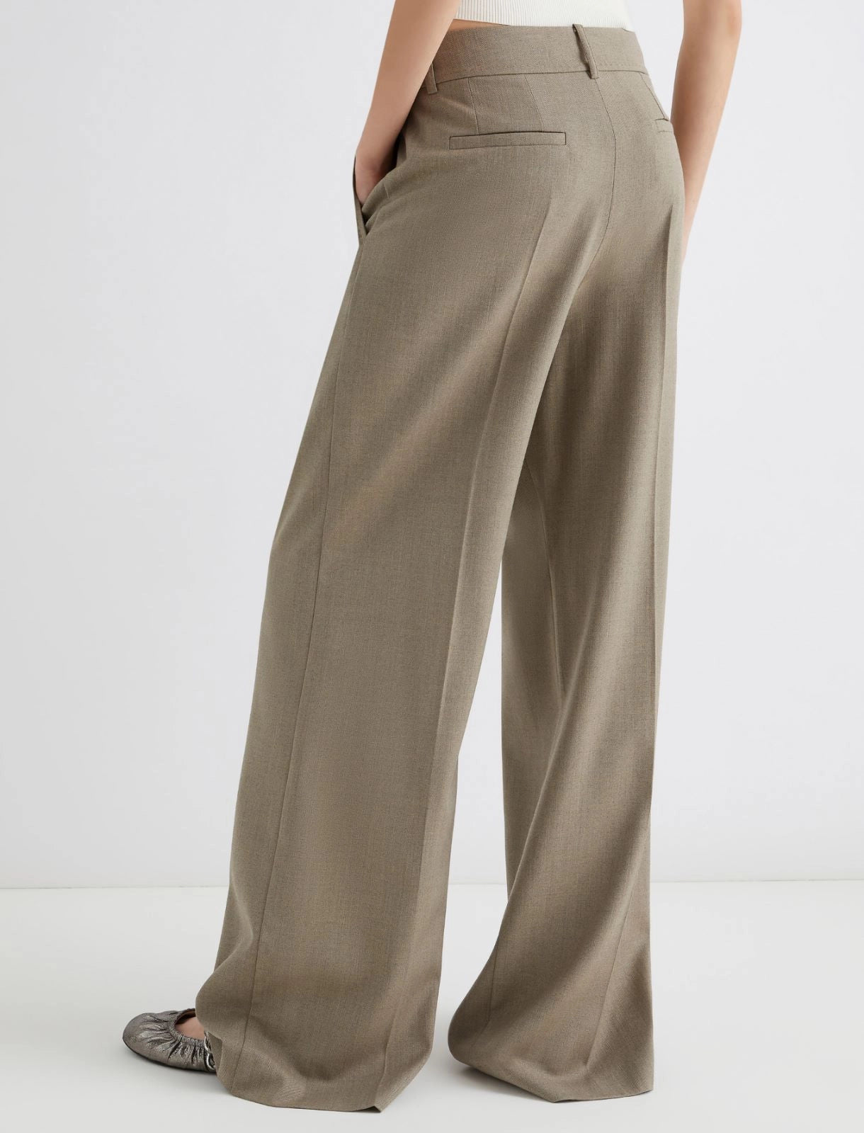 laurel wide-fit twill trousers