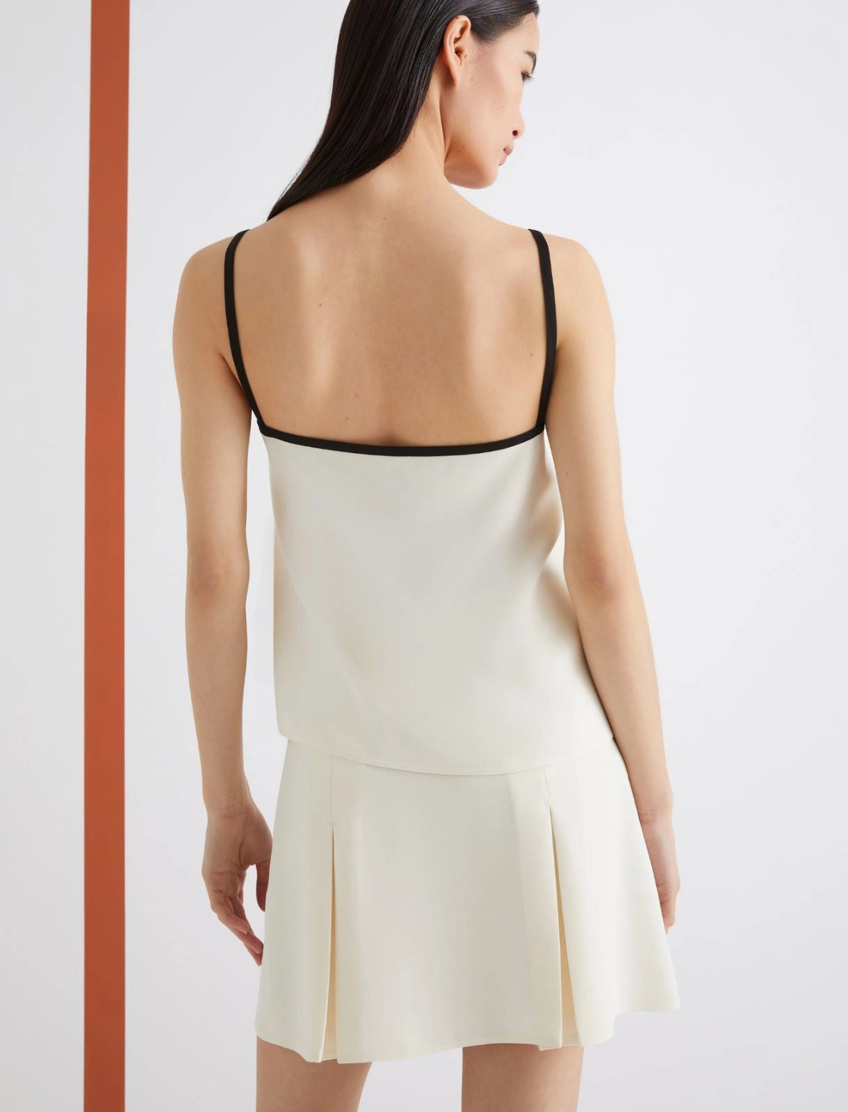 wool white camise top