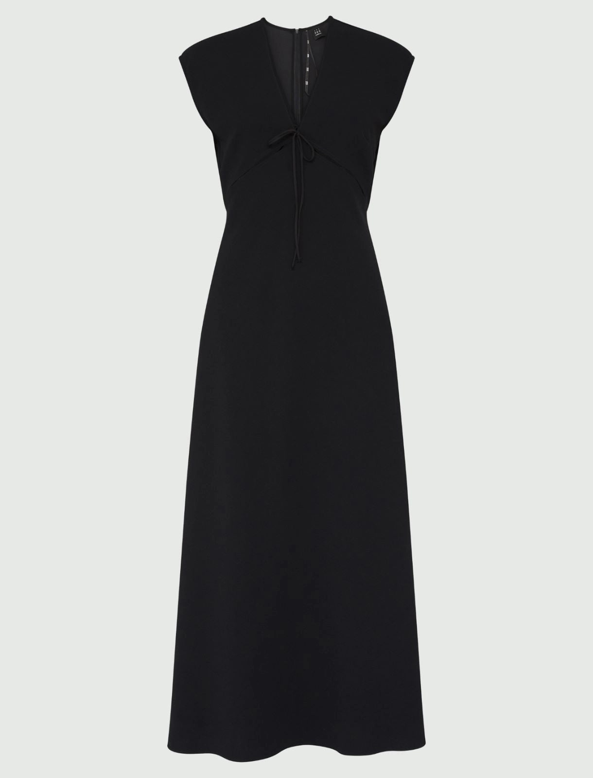 black crepe dress