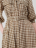 Load image into Gallery viewer, olive twill shirt dress
