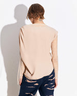 Load image into Gallery viewer, nude crepe silk blouse
