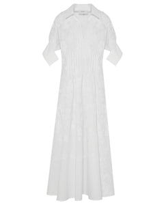 white fresh long dress