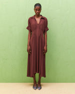 Load image into Gallery viewer, cocoa dress with pleats
