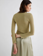 Carregar imagem no visualizador da galeria, sage cotton mini cardigan
