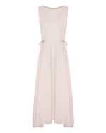 Carregar imagem no visualizador da galeria, white flared cotton poplin dress
