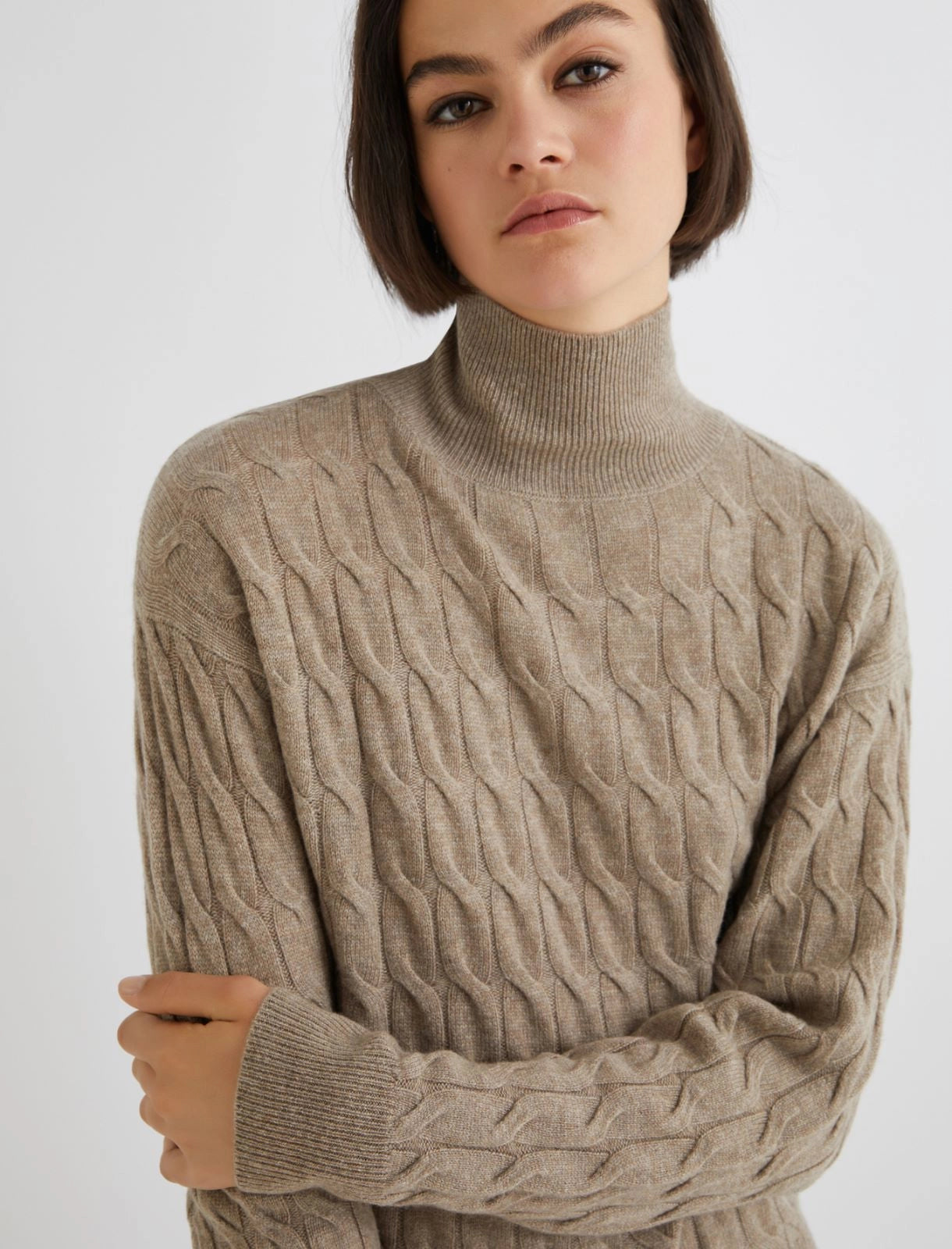 mud wool and cashmere sweater