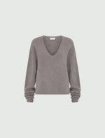 Carregar imagem no visualizador da galeria, grey oversized alpaca blend sweater
