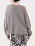 Load image into Gallery viewer, grey oversized alpaca blend sweater

