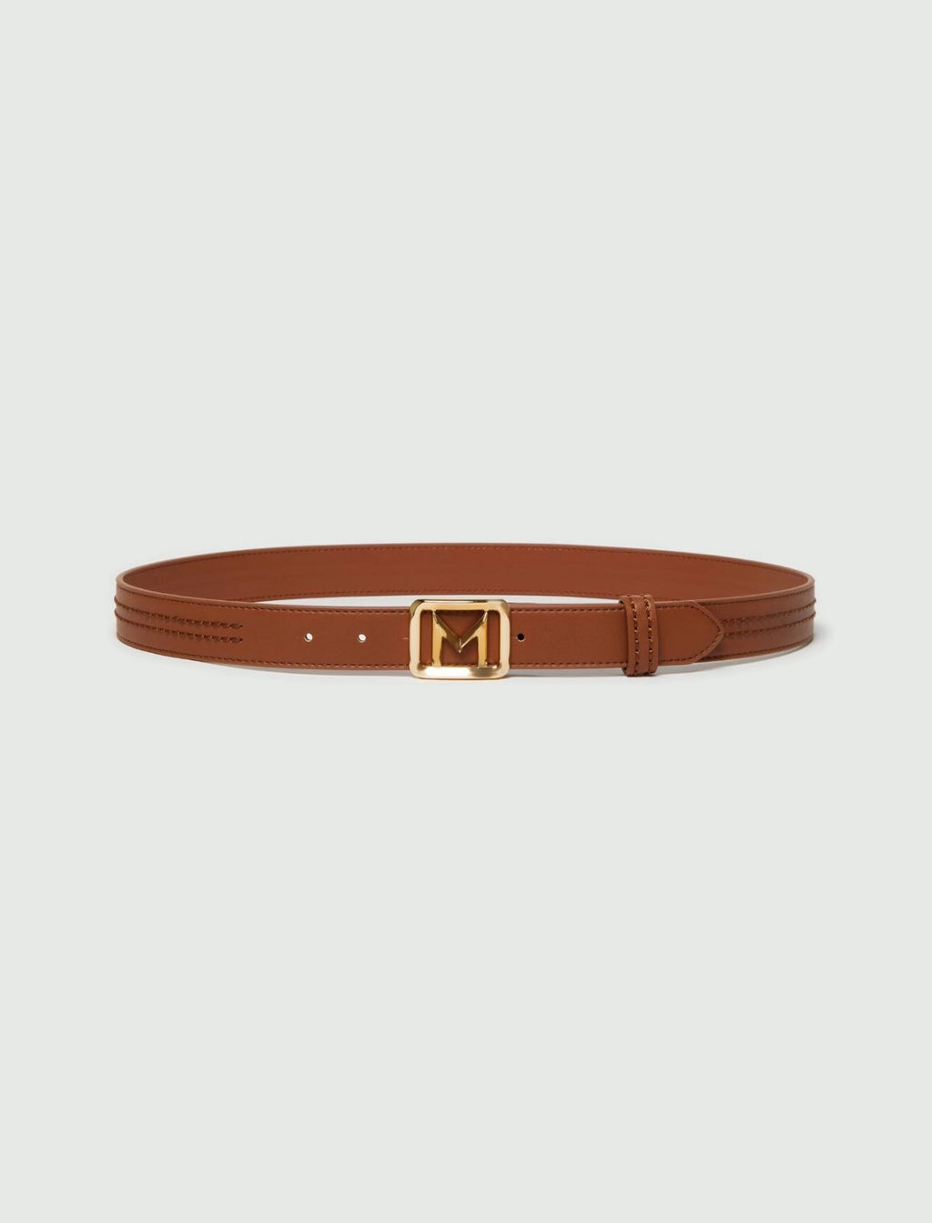 tobacco leather belt