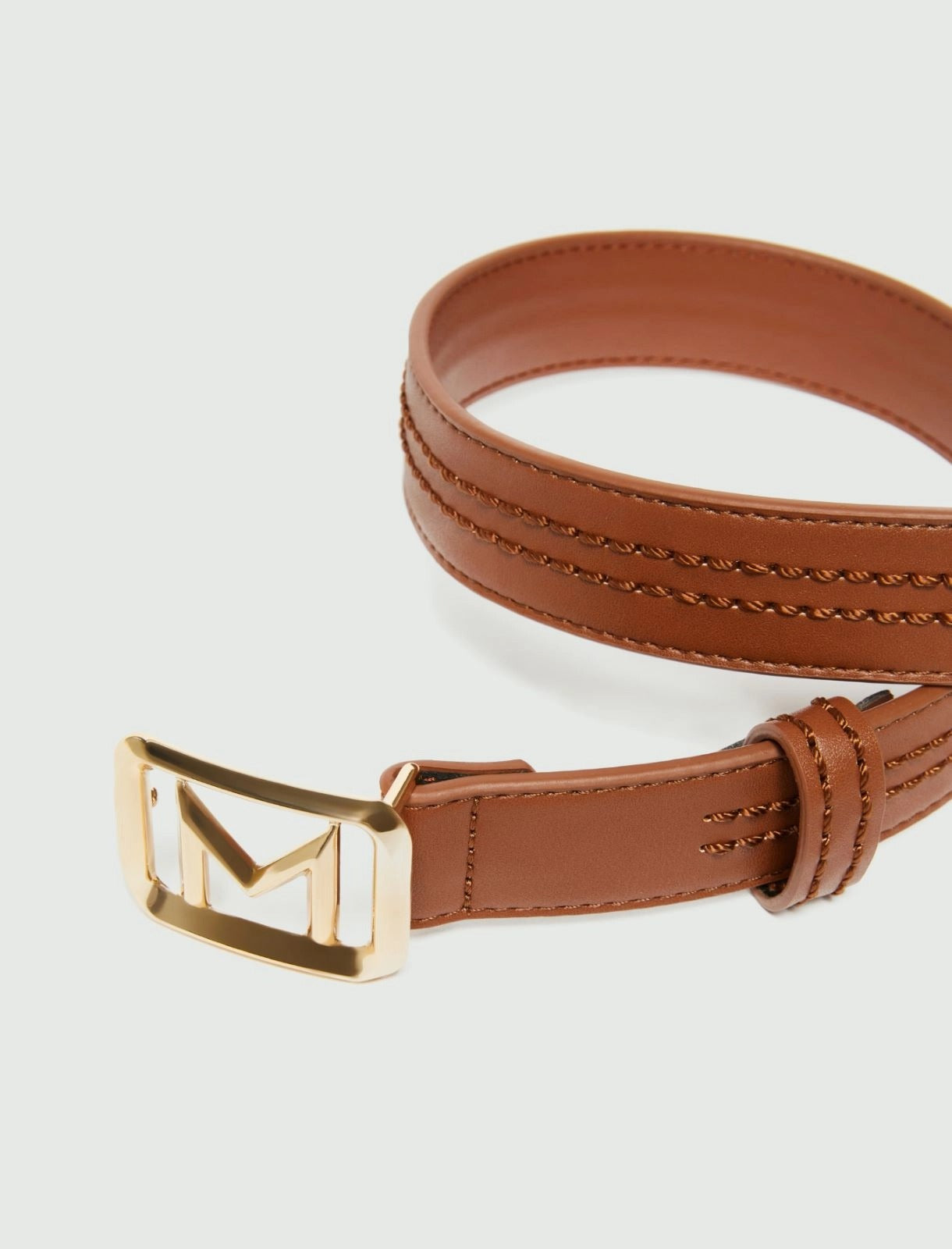 tobacco leather belt