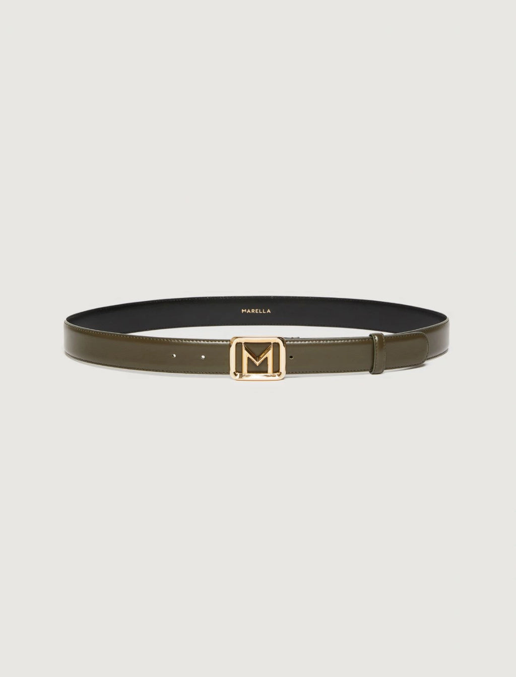 kaki Golden-buckle belt