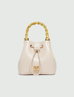 Load image into Gallery viewer, Reptile-print bucket bag - IVORY
