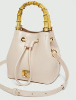 Load image into Gallery viewer, Reptile-print bucket bag - IVORY
