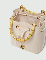 Load image into Gallery viewer, Reptile-print bucket bag - IVORY
