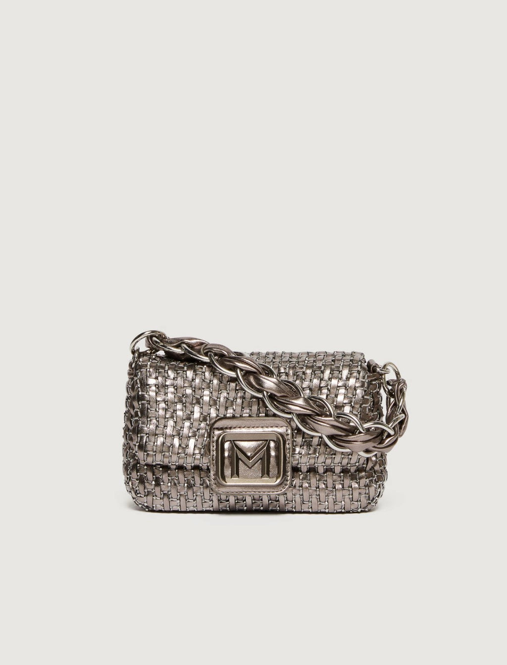 silver Le Muse small woven bag