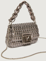 Carregar imagem no visualizador da galeria, silver Le Muse small woven bag
