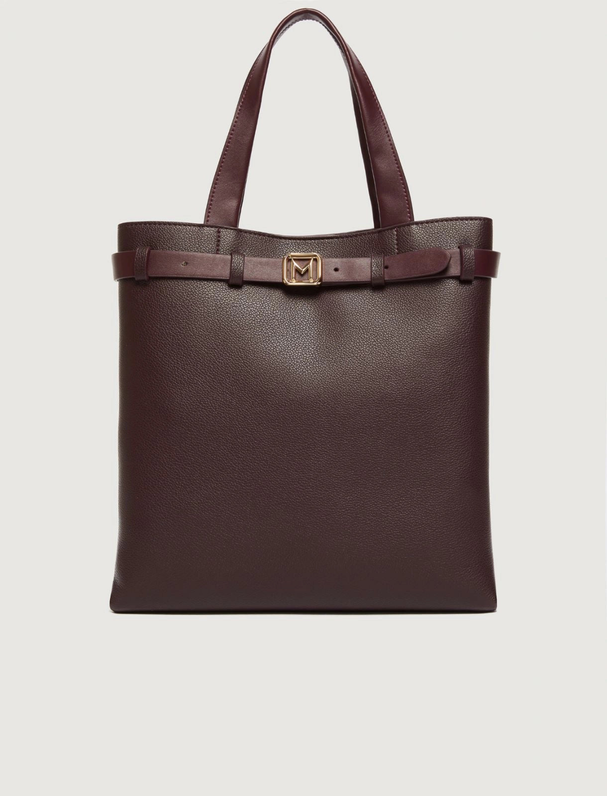 dark brown vertical tote bag