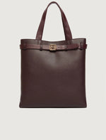 Carregar imagem no visualizador da galeria, dark brown vertical tote bag
