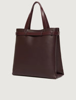 Carregar imagem no visualizador da galeria, dark brown vertical tote bag
