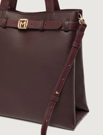 Carregar imagem no visualizador da galeria, dark brown vertical tote bag
